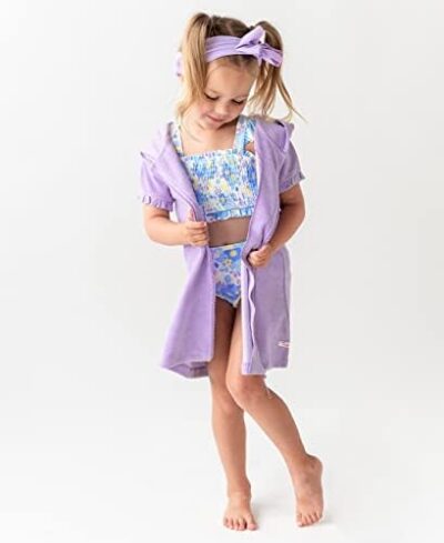 Rufflebutts Terry Full-Zip Cover Up - Lavender - 8 - Image 2