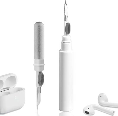 Cleaner Kit For Airpods,Earbuds Cleaning Kit For Airpods Pro 1 2 3, Multi-Function Cleaning Tool With Brush For Wireless Earphones Bluetooth Headphones Camera And Iphone(White)