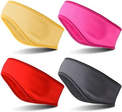 Syhood Bbto 4 Pcs Kids Ear Muffs Winter Ear Warmer Fleece Headband For Boys Child Outside Sporting Running