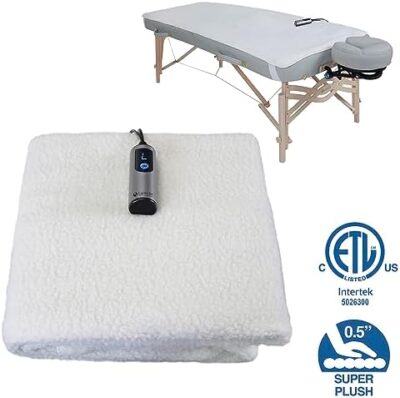 Earthlite Massage Table Warmer & Fleece Pad (2In1), Etl Certified, 3 Heat Settings, 13Ft Cord/Heating Pad / 1 Year Replacement Guarantee - Image 3