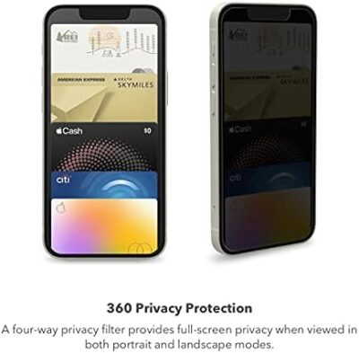 Zagg Glass Elite Privacy 360 Screen Protector For Iphone 16 Pro Max ? 4-Way Privacy, Ultra-Strong Tempered Glass, 5X Stronger, Invisibleshield, Smudge-Free, Easy Install, Recycled Content - Image 2