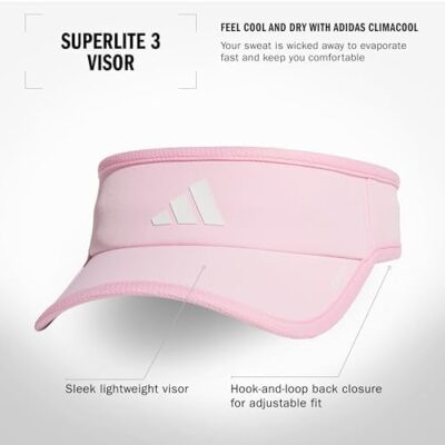 Adidas Women'S Superlite Sport Performance Visor For Sun Protection And Outdoor Activities - Image 2