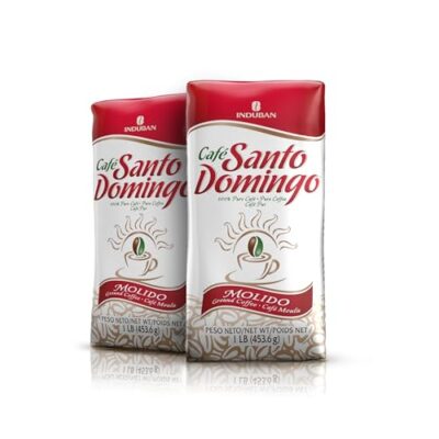 Caf? Santo Domingo, 16 Oz Bag, Ground Coffee, Medium Roast - Product From The Dominican Republic (Pack Of 4)