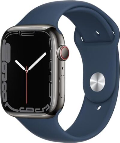 Apple Watch Series 7 (Gps, 41Mm) Starlight Aluminum Case With Starlight Sport Band, Regular (Renewed)