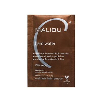 Malibu C Hard Water Wellness Hair Remedy - Removes Hard Water Deposits & Impurities From Hair - Contains Vitamin C Complex For Hair Shine + Vibrancy