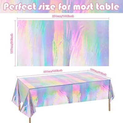 Ohome Football Party Decorations - Superbowl Party Decorations 2025 - Disposable Tablecloth Plastic Table Covers For Football Game Birthday Superbowl Parties Decor Supplies 54" X 108",2 Pack - Image 2