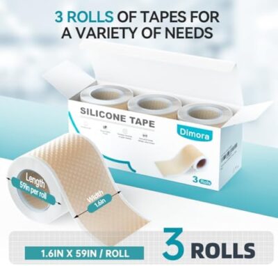 Dimora Paper Medical Tape 16 Rolls- Hypoallergenic White Surgical Tape For Sensitive Skin，breathable First Aid Wound Tape With Pain-Free Removal，secures Dressing And Medical Devices -1" X 10 Yards - Image 2