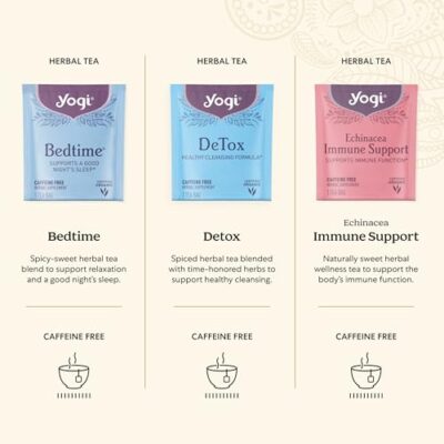 Yogi Organic Tea Sampler Gift Box - Valentines Gift & Tea Gift Set - 9 Favorite Herbal, Green & Black Teas ? Assorted Delicious Wellness Teas (45 Tea Bags) - Image 3