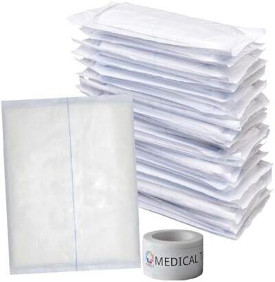 Abd Combine Abdominal Pads 5X9 Inches - High Absorbency Sterile Individually Wrapped 5''X9'' First Aid Non-Adherent Absorbent Post-Op Surgical Gauze - Heavy-Draining, Trauma And Wound Dressing