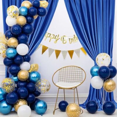 10X10Ft White Backdrop Curtains Polyester Photo Backdrop Drapes Curtains 2 Panels With Rod Pockets For Party Birthday Wedding Photography Home Decoration - Image 2