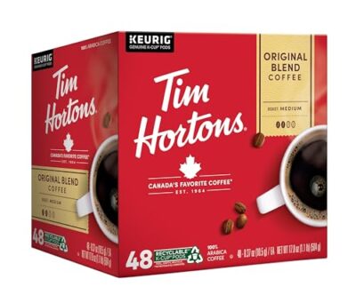 Tim Hortons Original Blend, Genuine Medium Roast Coffee, Single-Serve K-Cup Pods, 48Ct - Image 2