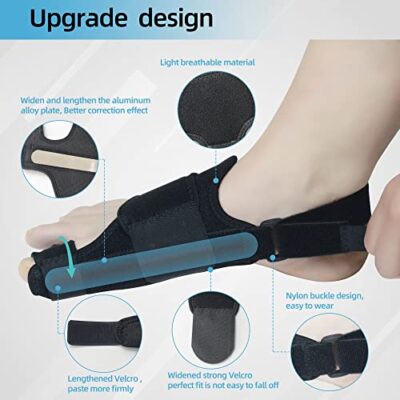 1 Pair Bunion Corrector For Women & Men, Night Bunion Splint, Big Toe Straightener, Bunion Brace For Bunion Pain Relief - Image 2