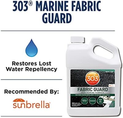 303 Marine Fabric Guard - Restores Water And Stain Repellency To Factory New Levels, Simple And Easy To Use, Manufacturer Recommended, Safe For All Fabrics, 1 Gallon (30674), White - Image 2