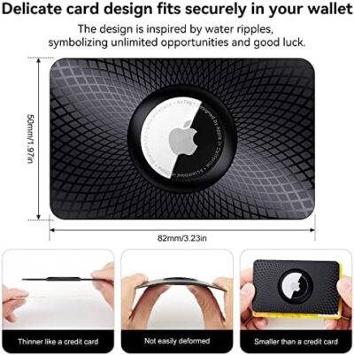 For Airtag Wallet Holder 2 Pack,Ultra Thin Card Case For Apple Airtag,Airtag Card Holder For Purse, Handbag, Backpack Wallet, Clutch Bag - Image 2