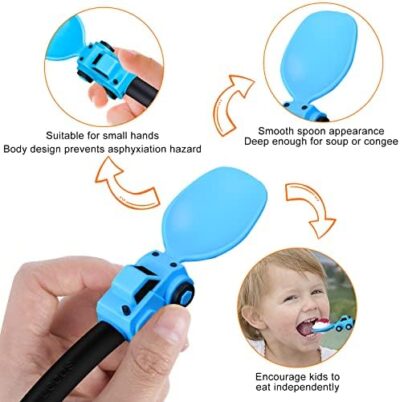 Construction Toddler Utensils - Toddler Forks And Spoons - Kids Spoon And Fork Set - Suitable For Kids Utensils - Baby Utensils, Portable Utensils Set For 1 2 3 4 5 Year Old Toddlers, Yellow - Image 3