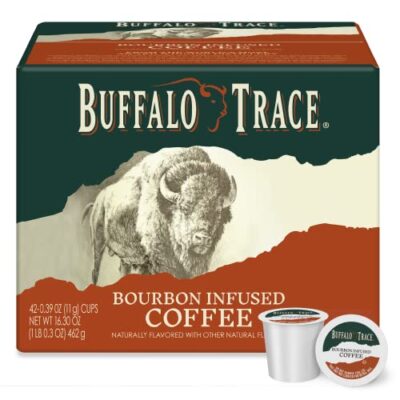 Buffalo Trace Natural Bourbon Infused Coffee, Naturally Flavored, Single Serve Coffee Cups 42 Count - Image 2