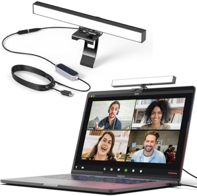 Humancentric Video Conference Lighting - Webcam Light For Streaming, Led Monitor And Laptop Light For Video Conferencing, Zoom Lighting For Computer, Replaces Ring Light For Zoom Meetings, Double Kit