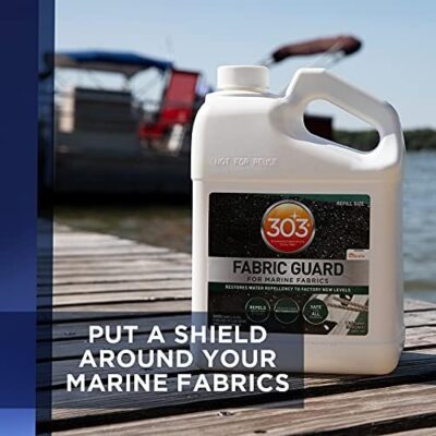 303 Marine Fabric Guard - Restores Water And Stain Repellency To Factory New Levels, Simple And Easy To Use, Manufacturer Recommended, Safe For All Fabrics, 1 Gallon (30674), White - Image 3