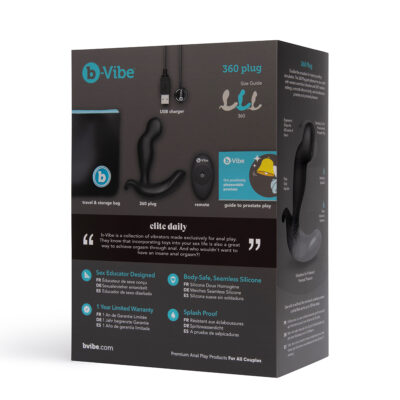 B-Vibe 360 Plug- Black - Image 2