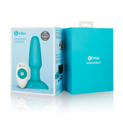 B-Vibe Rimming Plug 2 - Teal - Image 3