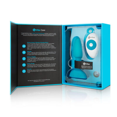 B-Vibe Rimming Petite Plug  - Teal - Image 3