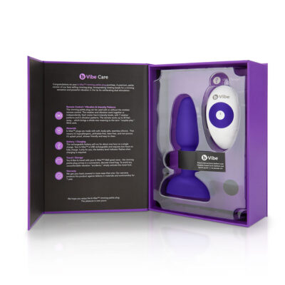 B-Vibe Rimming Petite Plug - Purple - Image 3