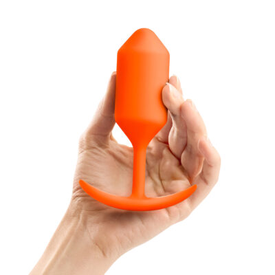 B-Vibe Snug Plug 3 (L) - Orange - Image 2