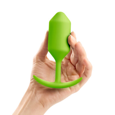 B-Vibe Snug Plug 3 (L) - Lime - Image 3